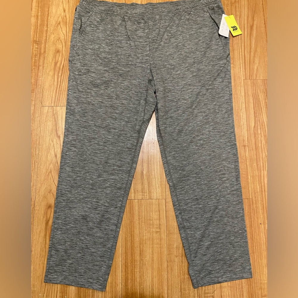 Men’s All In Motion Soft Stretch Running Pants,  Olive Green, Size: XXL